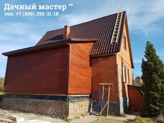 Смонтированная кровля (металлочерепица)