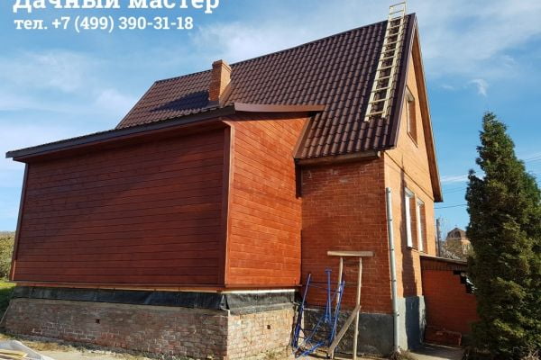 Смонтированная кровля (металлочерепица)