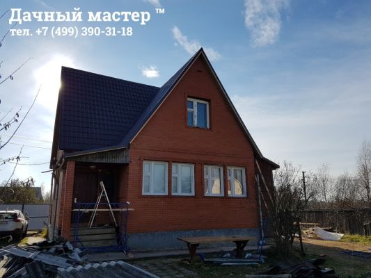 Смонтированная кровля (металлочерепица)