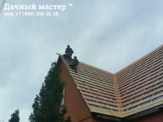 Монтаж обрешетки и контробрешетки